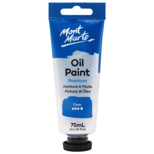 Picture of Mont Marte Oil Paint 75ml - Cyan Blue