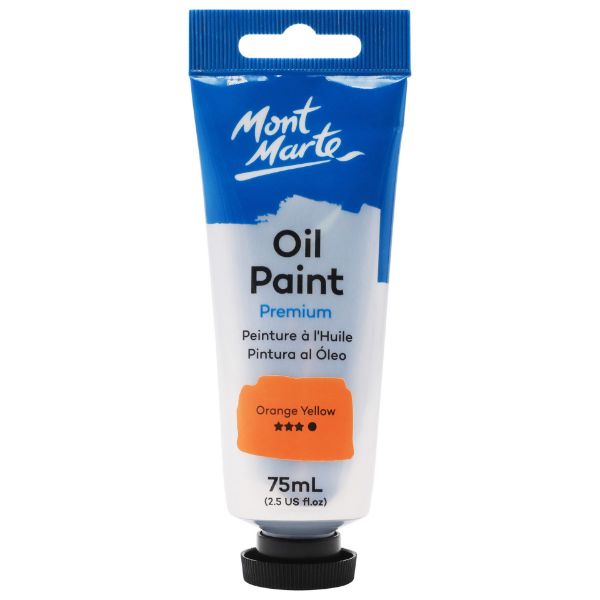 Picture of Mont Marte Oil Paint 75mls - Orange Yellow