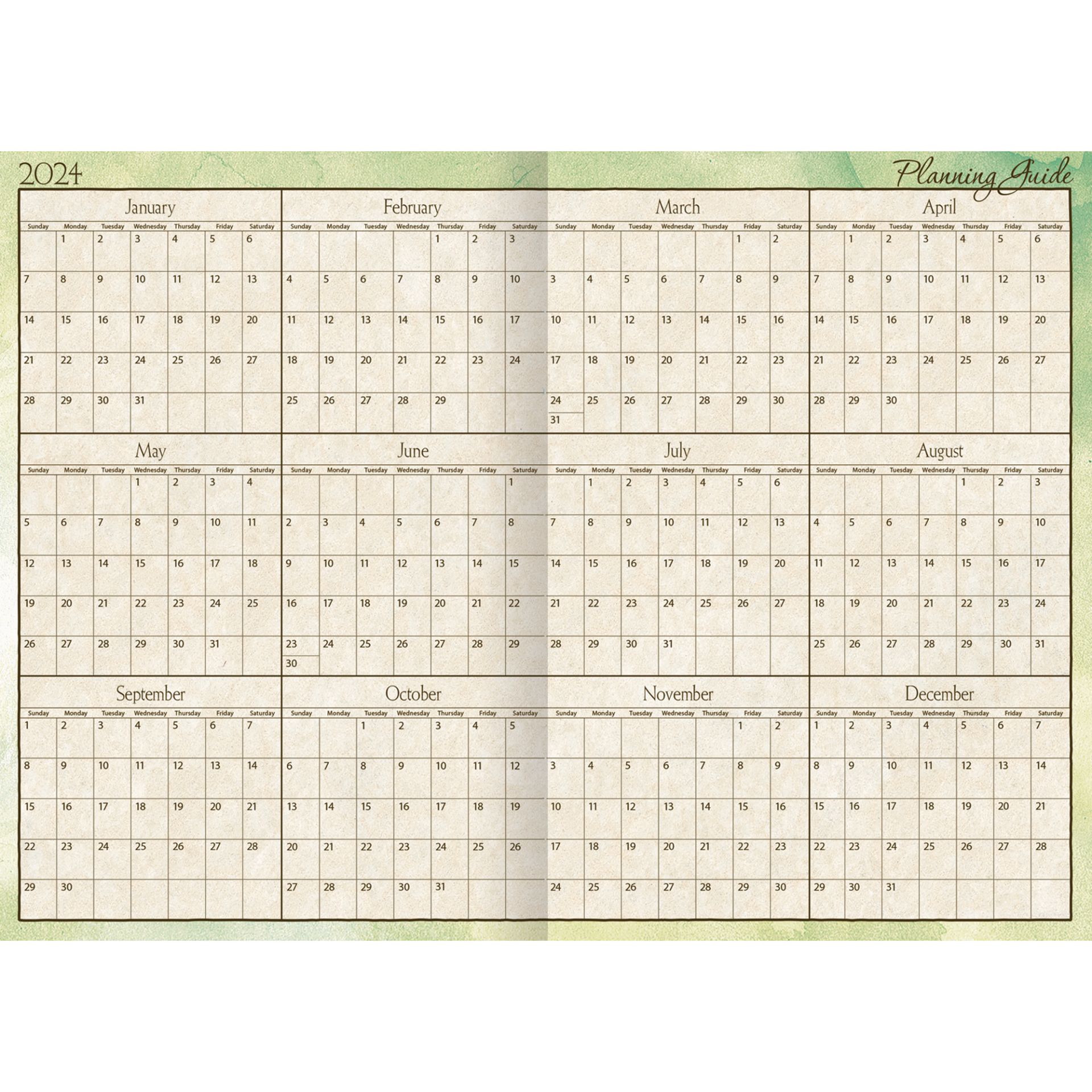 Lang 2024 Pocket Calendar