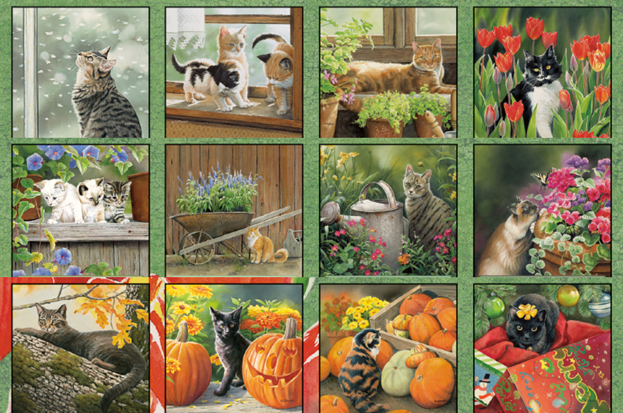 Lang Wall Calendar 2024 Cats in the Country Nextra Dianella