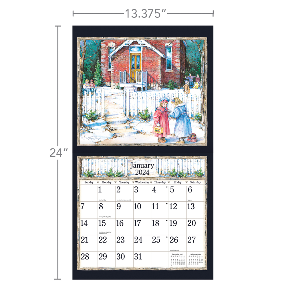 Lang Wall Calendar 2024 Country Nextra Dianella