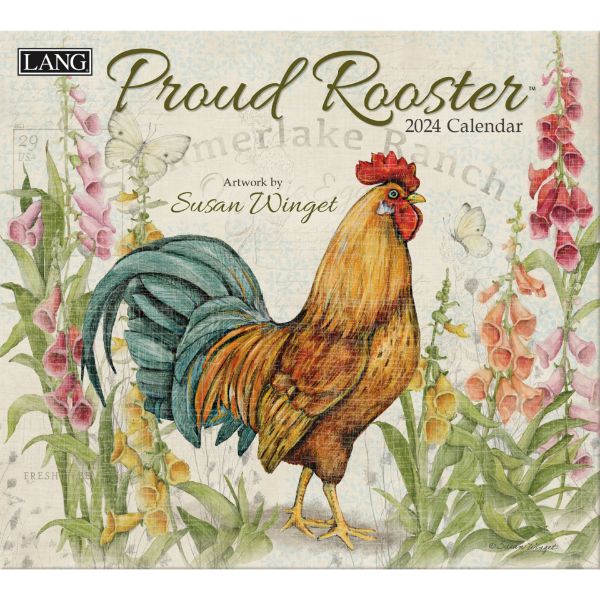 Picture of Lang Wall Calendar 2024 Proud Rooster