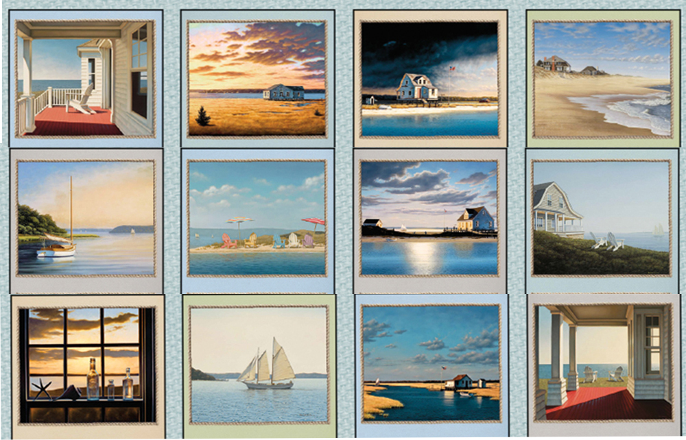 Lang Wall Calendar 2024 Seaside Nextra Dianella