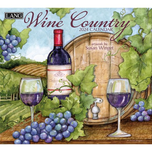 Picture of Lang Wall Calendar 2024 Wine Country