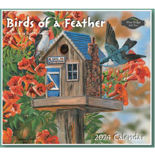 Pine Ridge Wall Calendar 2024 Birds of a FeatHER Nextra Dianella