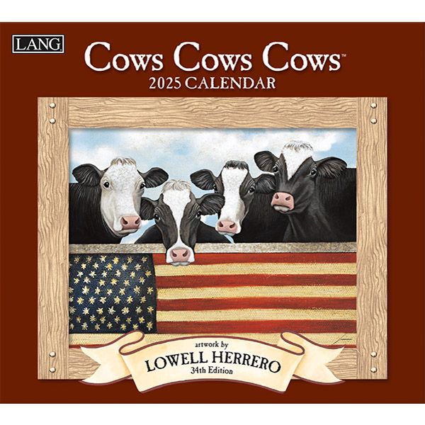 Picture of Lang Calendar 2025 Cows Cows Cows by Lowell Herrero