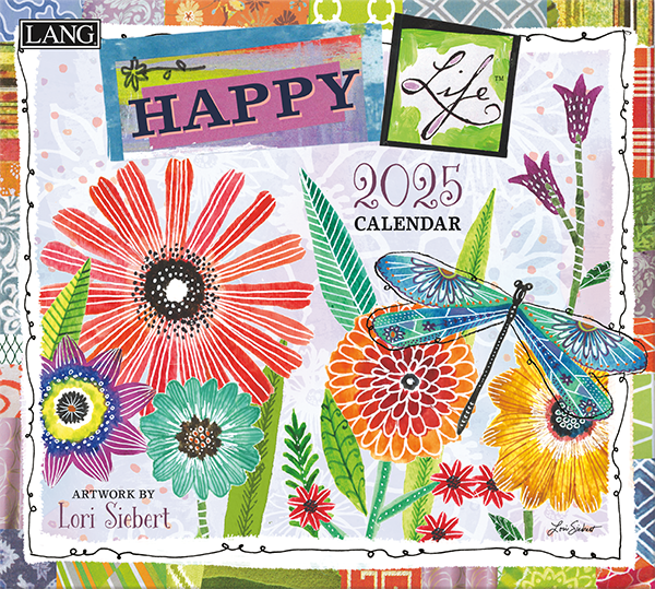 Picture of Lang Calendar 2025 Happy Life by Lori Siebert