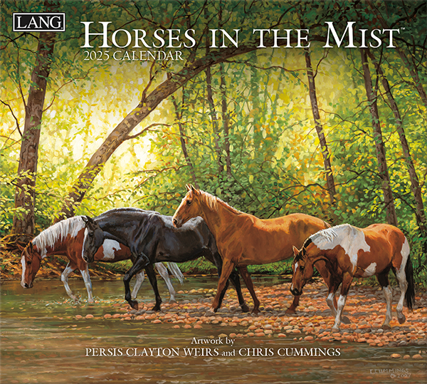 Picture of Lang Calendar 2025 Horses In The Mist by Persis & Chris