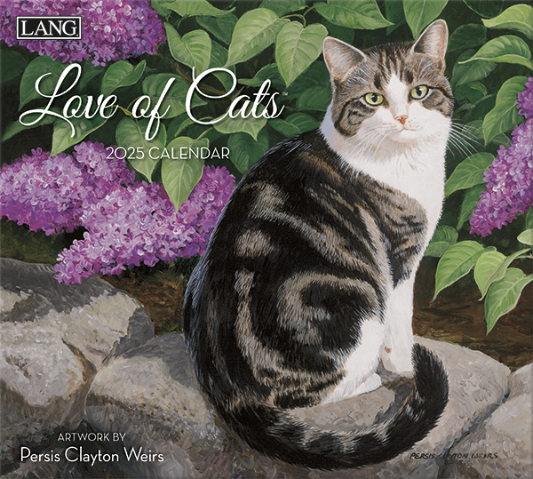 Picture of Lang Calendar 2025 Love Of Cats by Persis Clayton Weirs