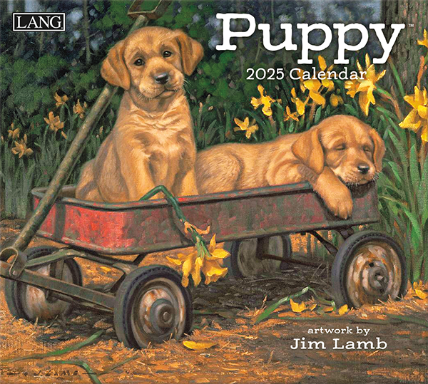 Picture of Lang Calendar 2025 Puppy by Jim Lamb