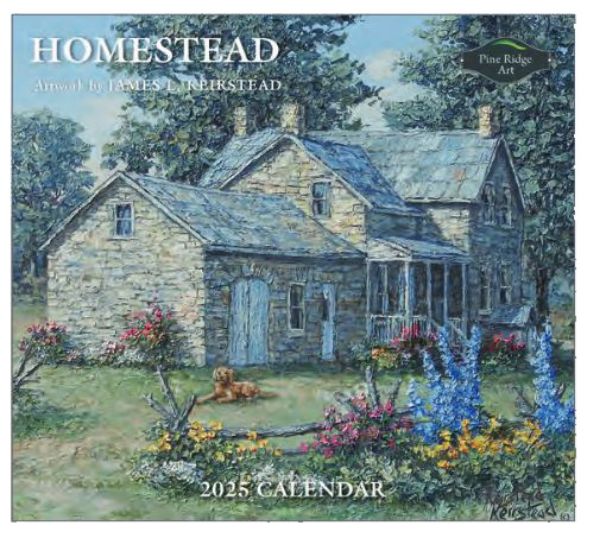 Picture of Pine Ridge Calendar 2025 Homestead by James L. Keirstead