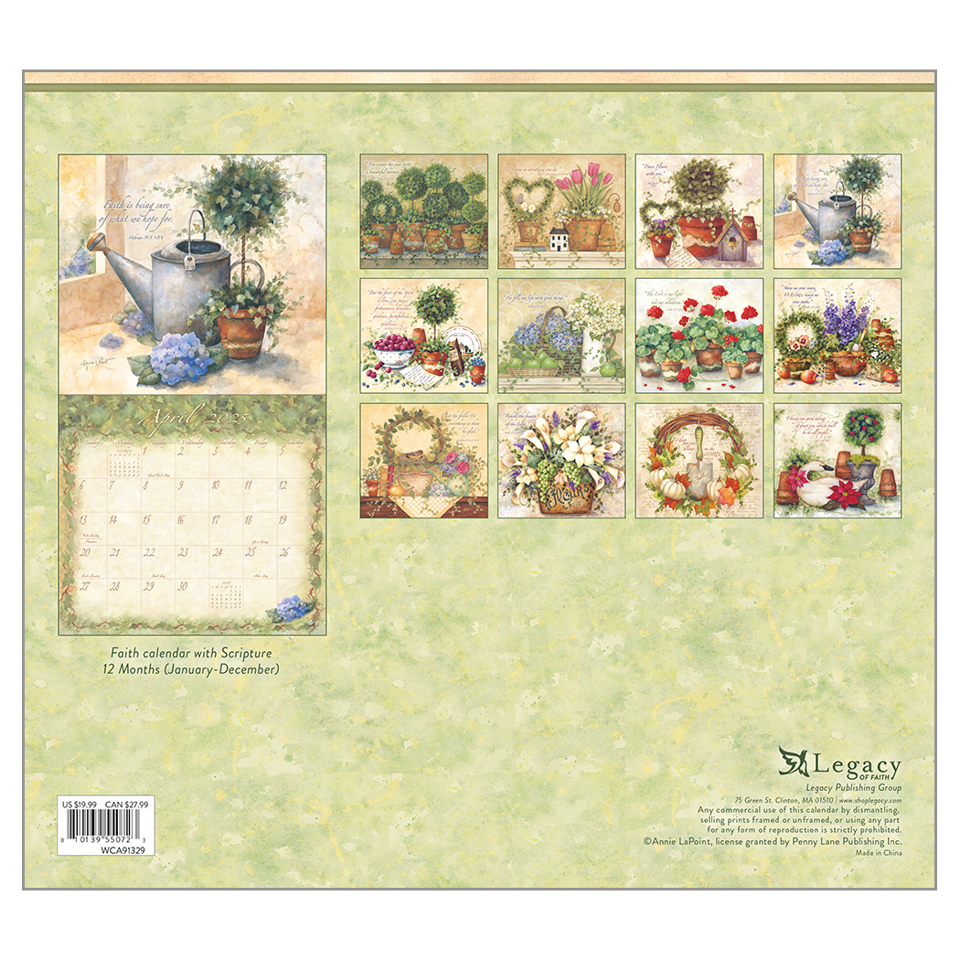 Legacy Calendar 2025 Graceful Garden Nextra Dianella