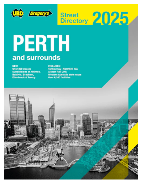 Picture of UBD Perth & Surrounds Street Directory 2025 67th Edition by Gregory