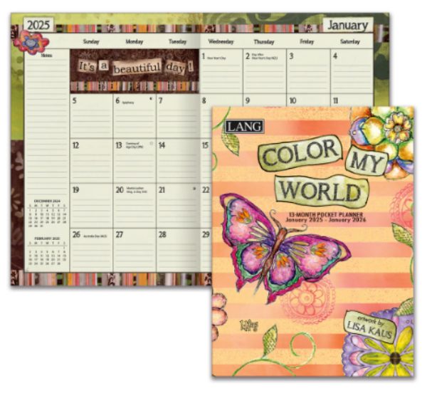 Picture of 13 Month Pocket Planner Color My World