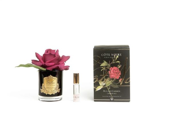 Picture of COTE NOIRE - PERFUMED NATURAL TOUCH SINGLE ROSE - BLACK - CARMINE RED